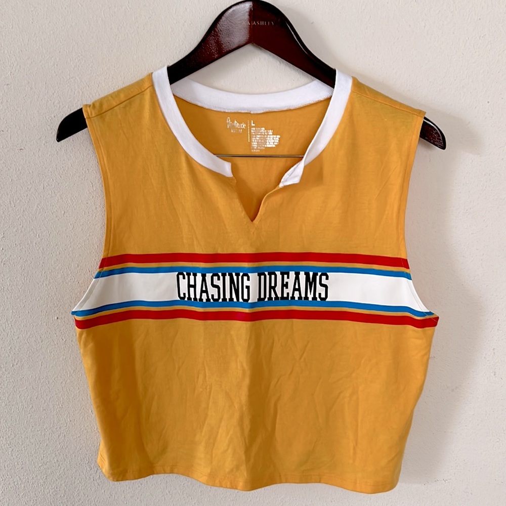 Flirtitude Chasing Dreams Muscle Shirt Size Large Casual Summer